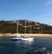 Ocean and Colleen's boat sailing